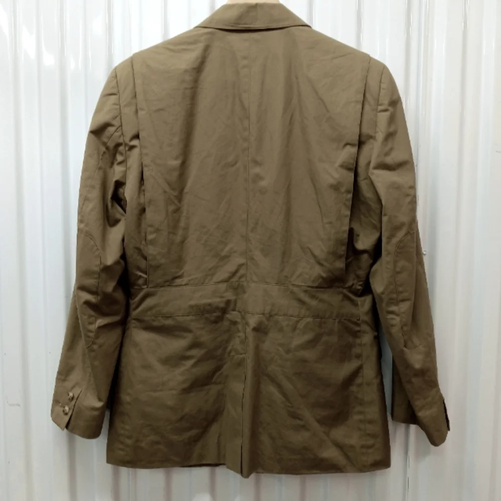 Vintage Safari Banana Republic  British Khaki 80s Cotton Blazer